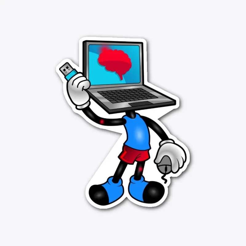 Hacking Pain character logo